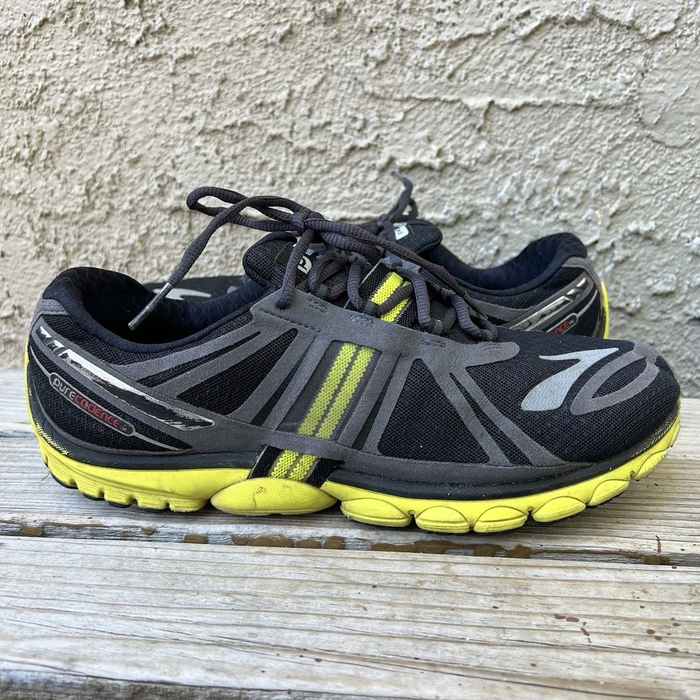 Brooks Shoes Men Size 11.5 Pure Cadence 2 1101401D671 Yellow Grey Black Running